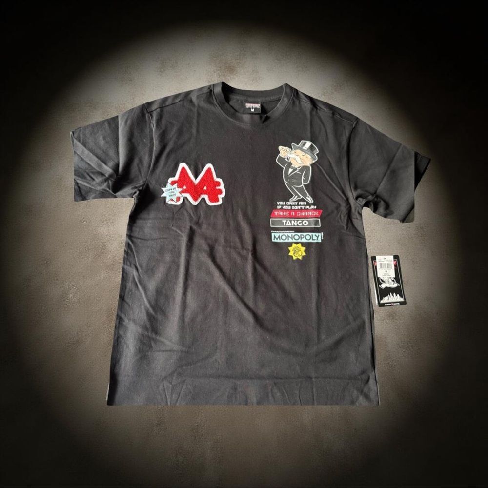 Tango Hotel x Monopoly Graphic T-Shirt Men's Medium Black Limited Collab NWT